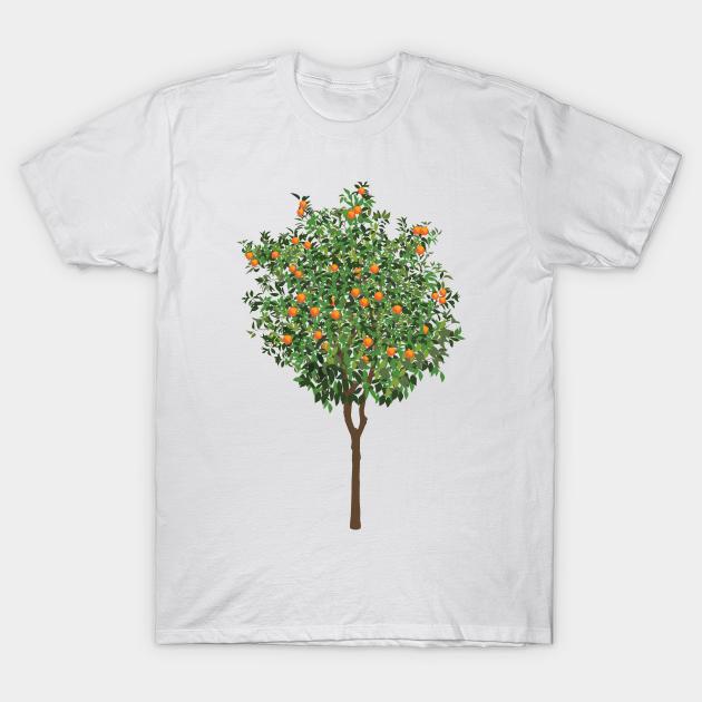 Orange tree drawing - Orange - T-Shirt | TeePublic AU